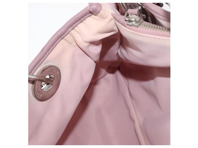 Christian Dior Canage Hand Bag Nylon Pink Silver - vista 25