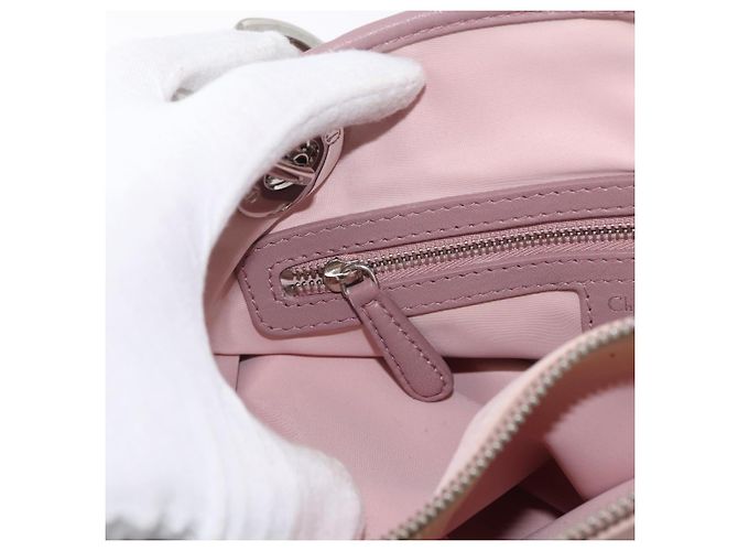 Christian Dior Canage Hand Bag Nylon Pink Silver - vista 28