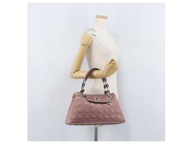 Christian Dior Canage Hand Bag Nylon Pink Silver - vista 30
