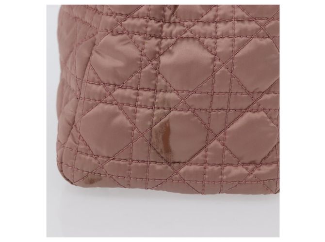 Christian Dior Canage Hand Bag Nylon Pink Silver - vista 4