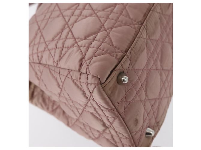 Christian Dior Canage Hand Bag Nylon Pink Silver - vista 9