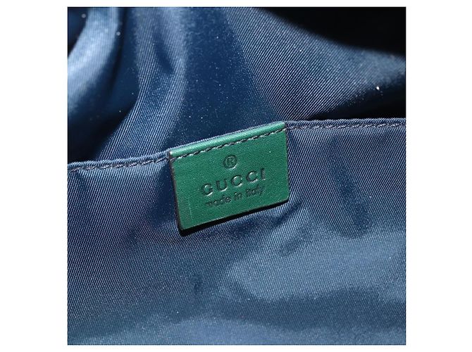 GUCCI Sherry Line Hand Bag Nylon 2way Navy Red 189657 - vista 20
