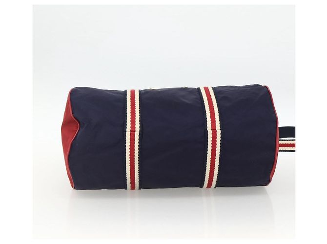 GUCCI Sherry Line Hand Bag Nylon 2way Navy Red 189657 - vista 5