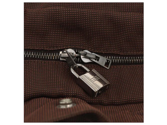 Hermès HERMES Her Line Sac A Dos Backpack Canvas Brown Silver - view 10