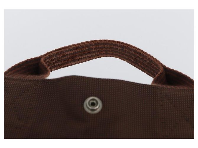 Hermès HERMES Her Line Sac A Dos Backpack Canvas Brown Silver - view 14