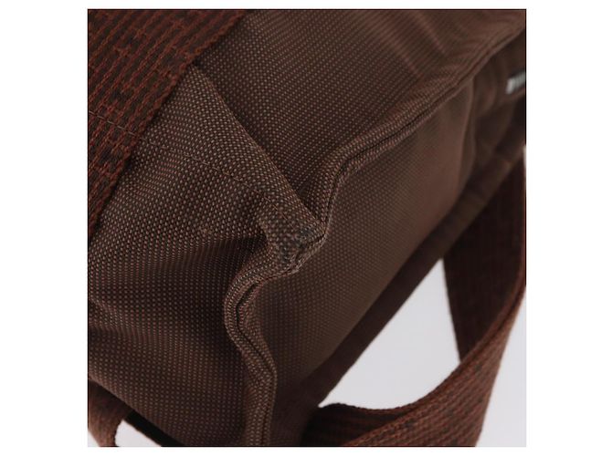 Hermès HERMES Her Line Sac A Dos Backpack Canvas Brown Silver - view 16