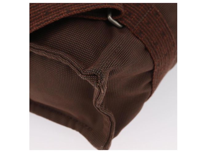 Hermès HERMES Her Line Sac A Dos Backpack Canvas Brown Silver - view 17