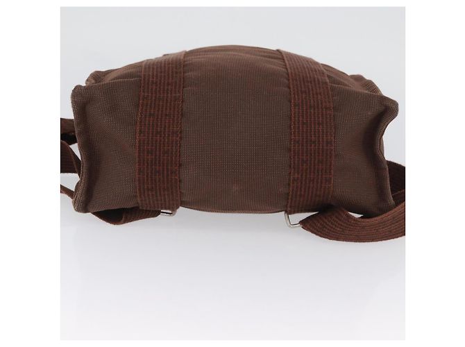 Hermès HERMES Her Line Sac A Dos Backpack Canvas Brown Silver - view 5