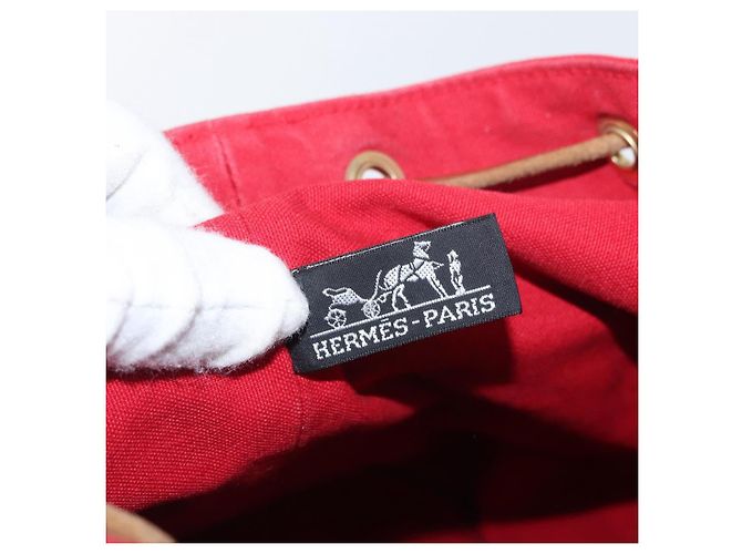 Hermès HERMES Purse Porosion Mimill PM Shoulder Bag Cotton Red - vista 12