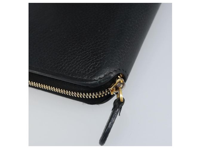 BALENCIAGA Long Wallet Leather Black 594290 - vista 14