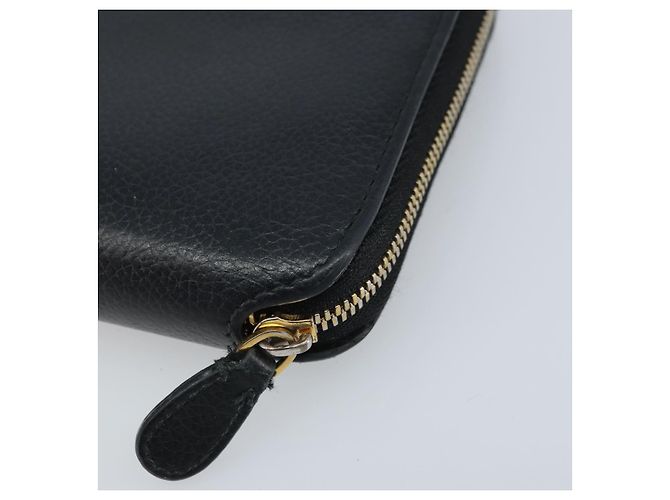 BALENCIAGA Long Wallet Leather Black 594290 - vista 15