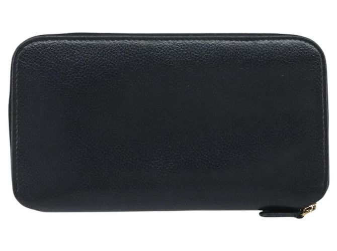 BALENCIAGA Long Wallet Leather Black 594290 - vista 2