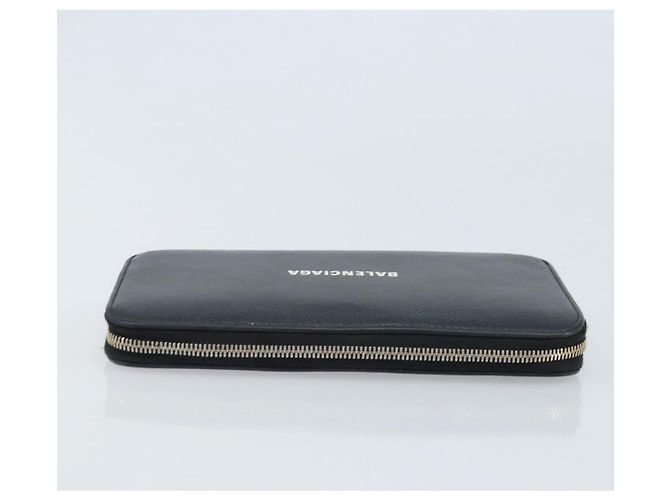 BALENCIAGA Long Wallet Leather Black 594290 - vista 5