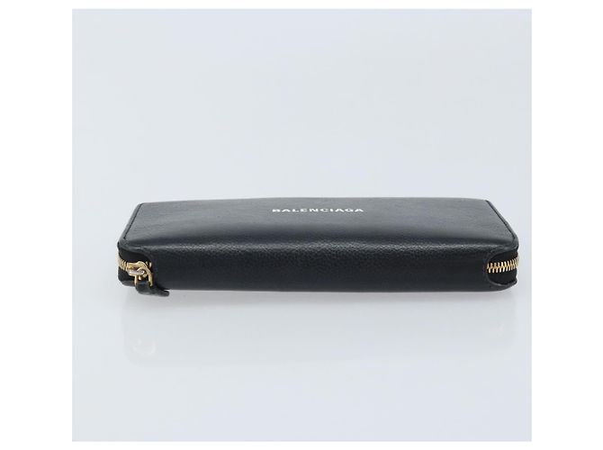 BALENCIAGA Long Wallet Leather Black 594290 - vista 6