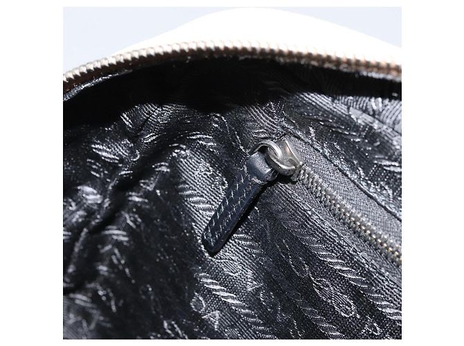 PRADA Bolso de mano Canvas Beige Silver - vista 20