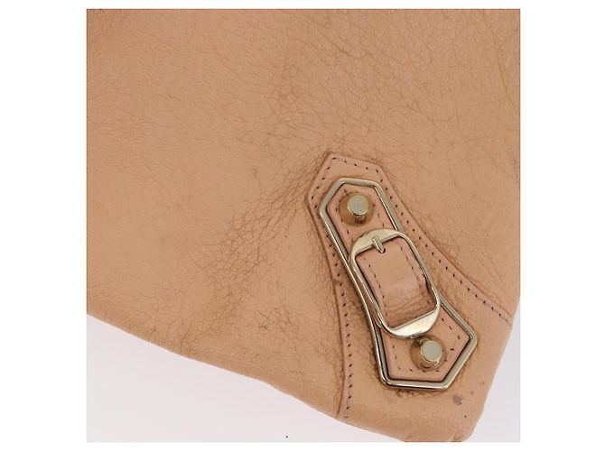 BALENCIAGA Metallic Edge Classic Envelope Bag Leather Pale Orange - vista 10