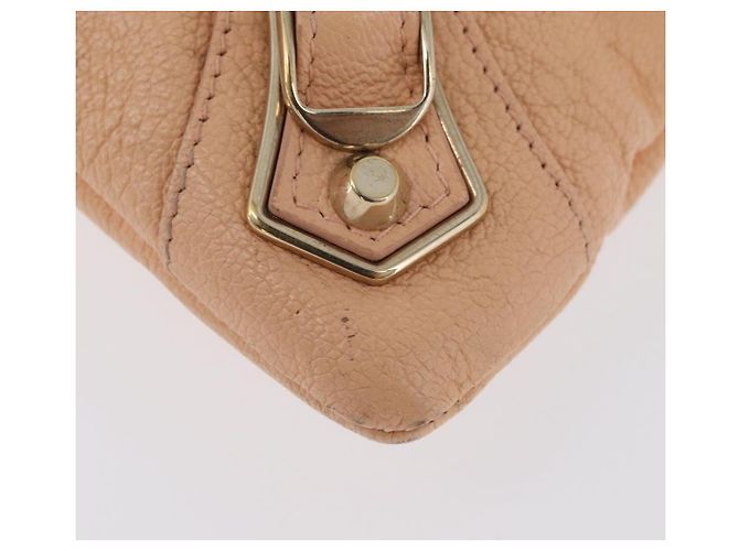 BALENCIAGA Metallic Edge Classic Envelope Bag Leather Pale Orange - vista 14