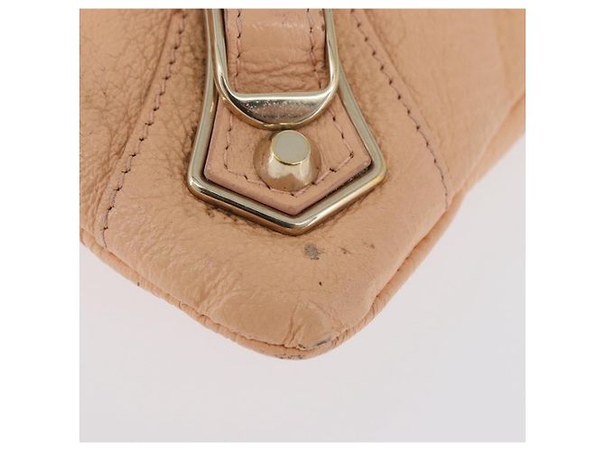 BALENCIAGA Metallic Edge Classic Envelope Bag Leather Pale Orange - vista 7
