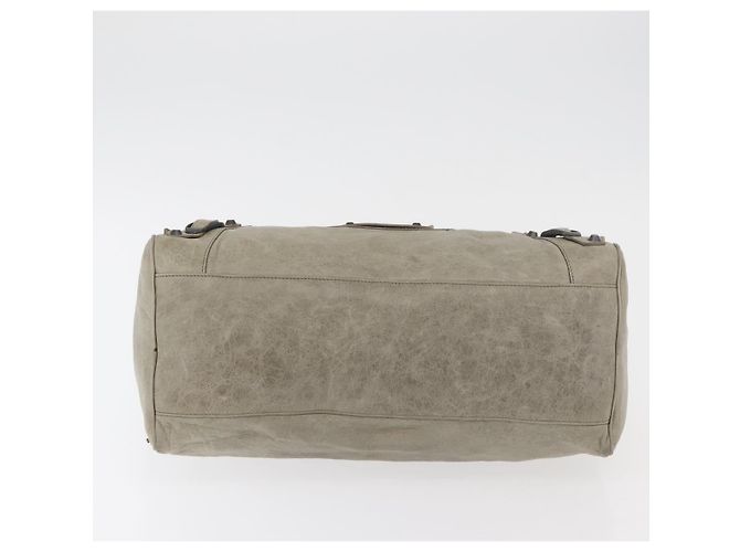 BALENCIAGA The Twiggy Hand Bag Leather 2way Ivory 128523 - vista 5