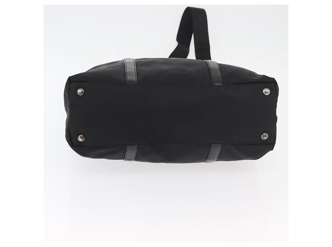 PRADA Hand Bag Nylon Leather 2way Black Silver - vista 5