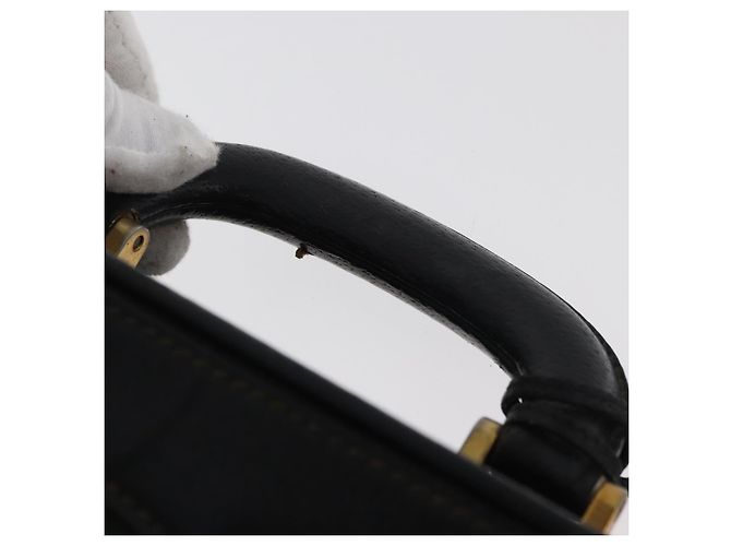 GUCCI Web Sherry Line Attache Case Leather Black Gold 016 067 1183 - Ansicht 14