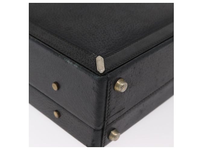 GUCCI Web Sherry Line Attache Case Leather Black Gold 016 067 1183 - Ansicht 17