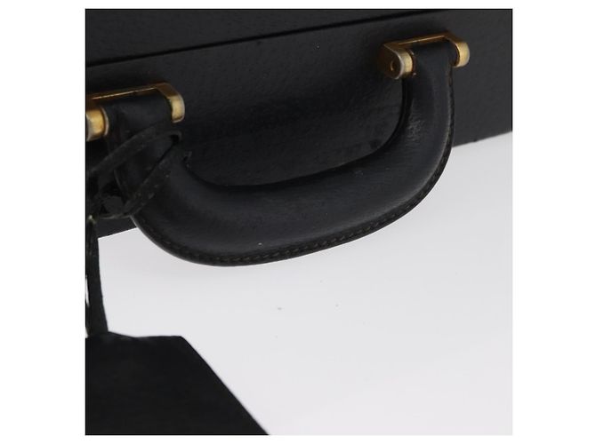 GUCCI Web Sherry Line Attache Case Leather Black Gold 016 067 1183 - Ansicht 7