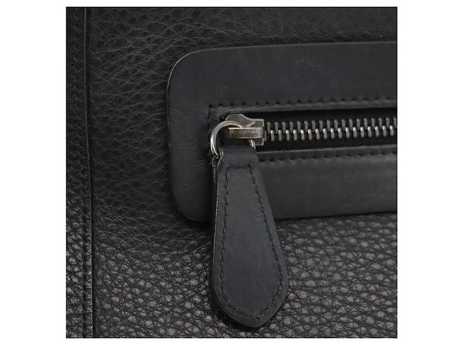 Christian Louboutin Studs Clutch Bag Leather Black Silver - vista 18