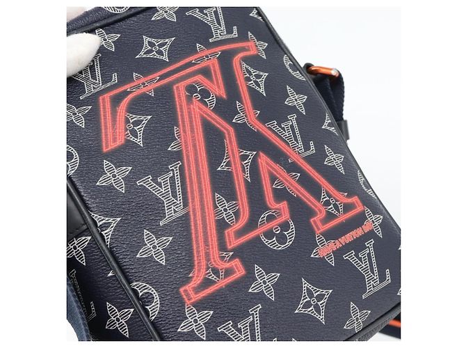 LOUIS VUITTON Monogram Ink Upside Down Danube PM Bag Navy M43678 LV - vista 17