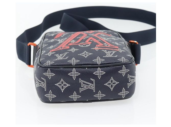 LOUIS VUITTON Monogram Ink Upside Down Danube PM Bag Navy M43678 LV - vista 5
