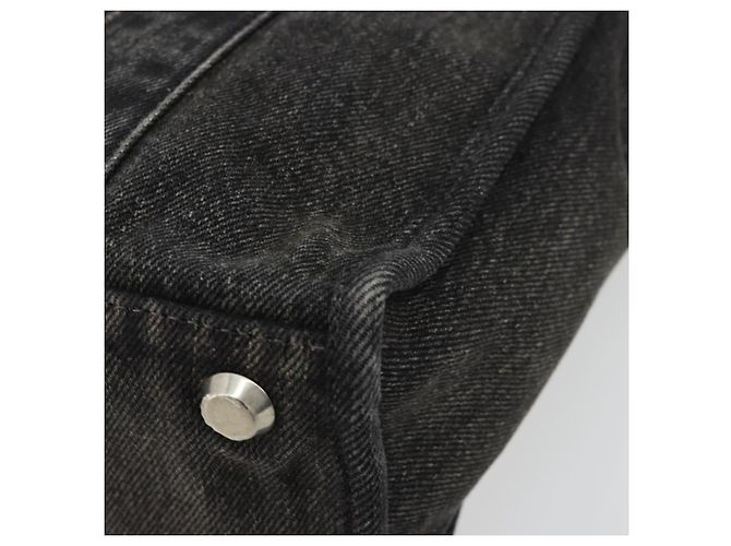 BALENCIAGA Hand Bag Denim 2way Black Silver 671402 - vista 17