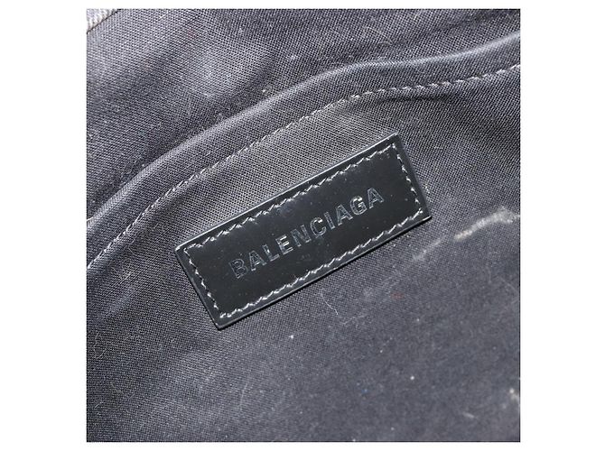 BALENCIAGA Hand Bag Denim 2way Black Silver 671402 - vista 20