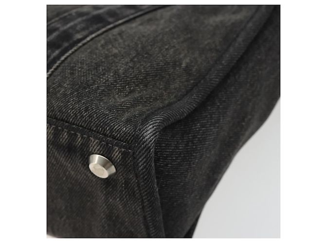 BALENCIAGA Hand Bag Denim 2way Black Silver 671402 - vista 9