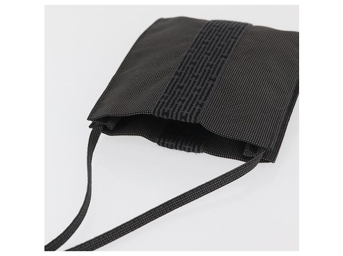 Hermès HERMES Her Line Pochette Shoulder Bag Canvas Gray - vista 6