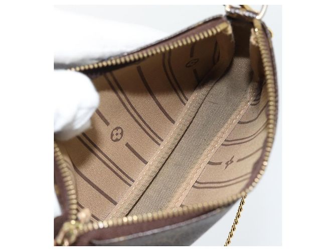 LOUIS VUITTON Monogram Mini Pochette Accessoires Pouch T&B M60153 - vue 11