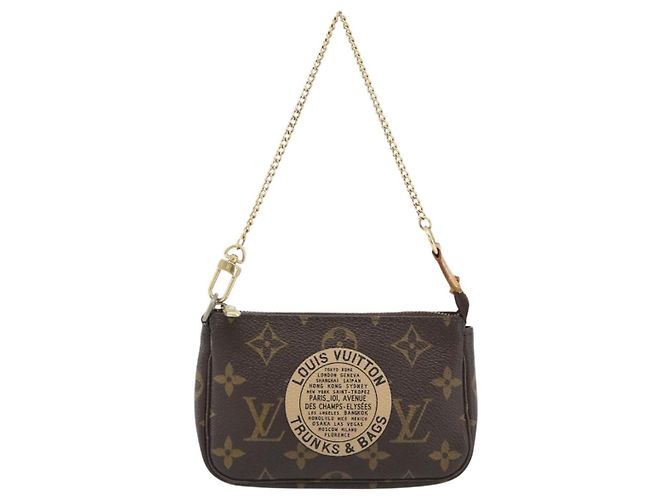 LOUIS VUITTON Monogram Mini Pochette Accessoires Pouch T&B M60153 - vue 13