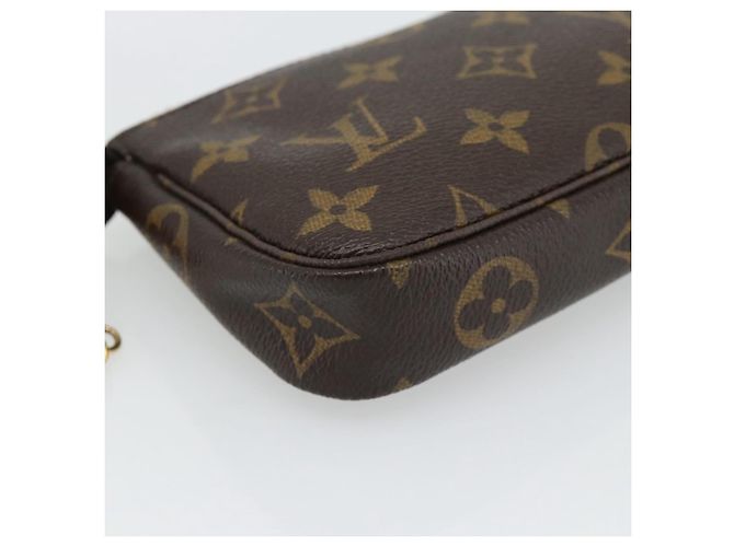 LOUIS VUITTON Monogram Mini Pochette Accessoires Pouch T&B M60153 - vue 17