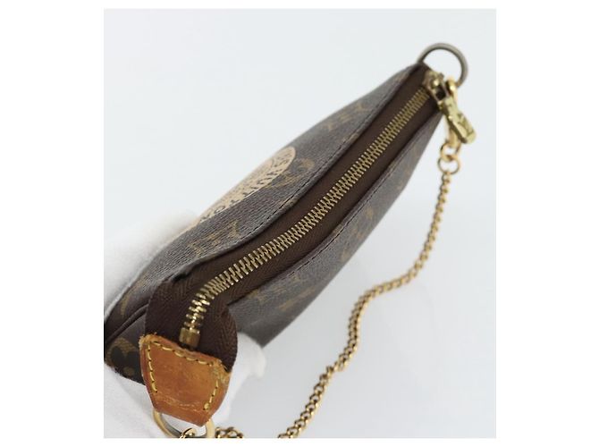 LOUIS VUITTON Monogram Mini Pochette Accessoires Pouch T&B M60153 - vue 6