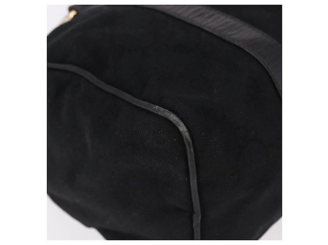 GUCCI GG Canvas Web Sherry Line Hand Bag Black Red Green 010 378 - vista 9