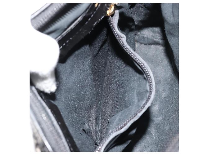 BOTTEGA VENETA INTRECCIATO Schultertasche Lackleder Schwarz - Ansicht 12