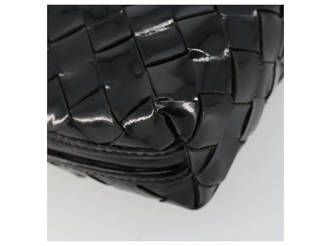 BOTTEGA VENETA INTRECCIATO Schultertasche Lackleder Schwarz - Ansicht 15