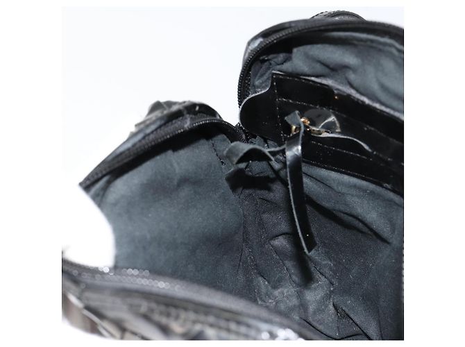 BOTTEGA VENETA INTRECCIATO Schultertasche Lackleder Schwarz - Ansicht 19