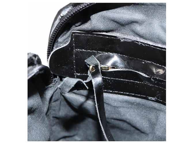 BOTTEGA VENETA INTRECCIATO Schultertasche Lackleder Schwarz - Ansicht 20