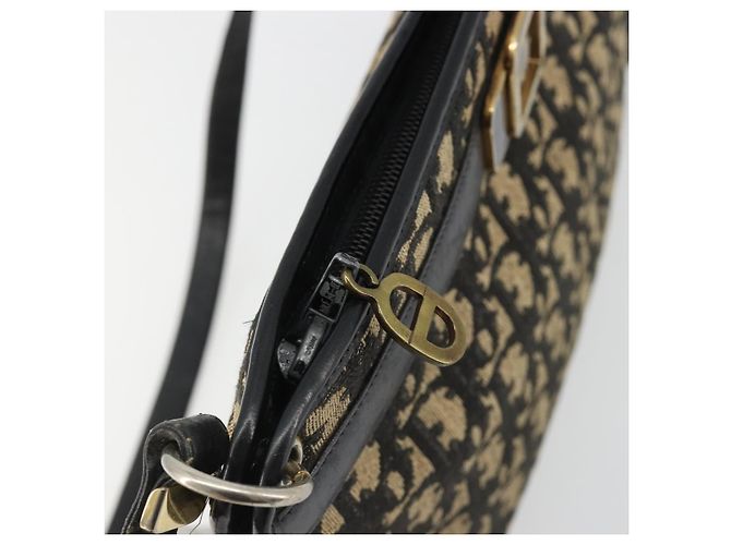 Christian Dior Trotter Canvas Shoulder Bag Navy Gold - vista 10