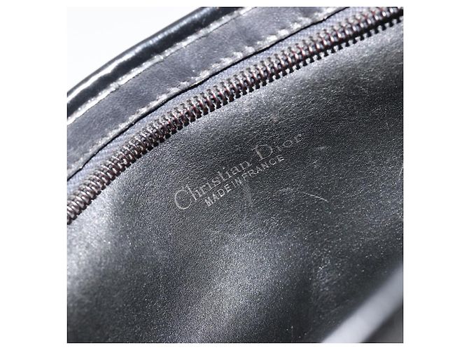 Christian Dior Trotter Canvas Shoulder Bag Navy Gold - vista 11