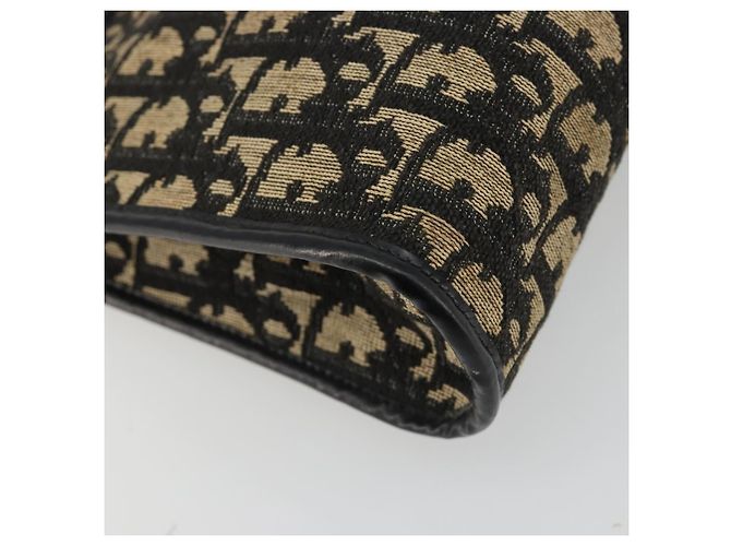 Christian Dior Trotter Canvas Shoulder Bag Navy Gold - vista 14
