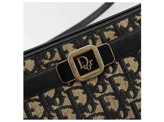 Christian Dior Trotter Canvas Shoulder Bag Navy Gold - vista 17