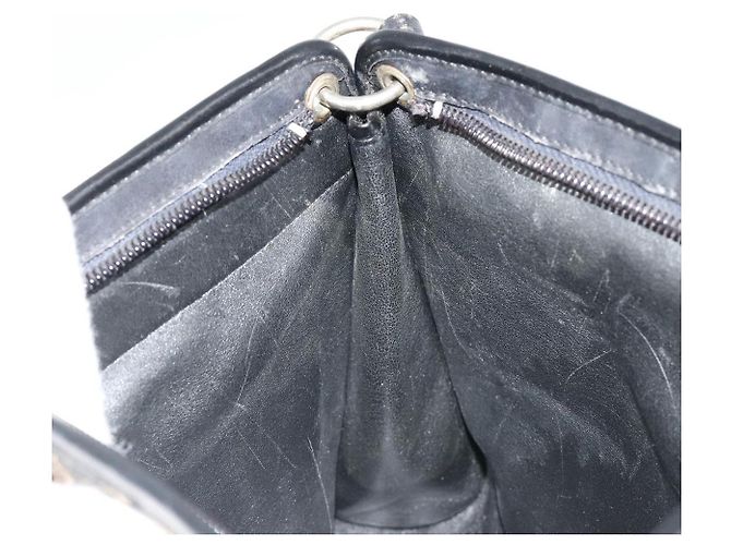 Christian Dior Trotter Canvas Shoulder Bag Navy Gold - vista 19