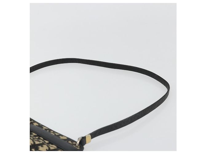 Christian Dior Trotter Canvas Shoulder Bag Navy Gold - vista 8