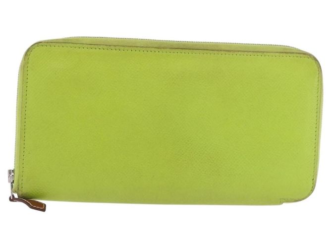 Hermès HERMES Azap Long Silk In Long Wallet Leather Green Silver - vista 13